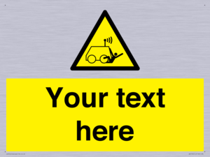 Custom warning run over by operator controlled machine